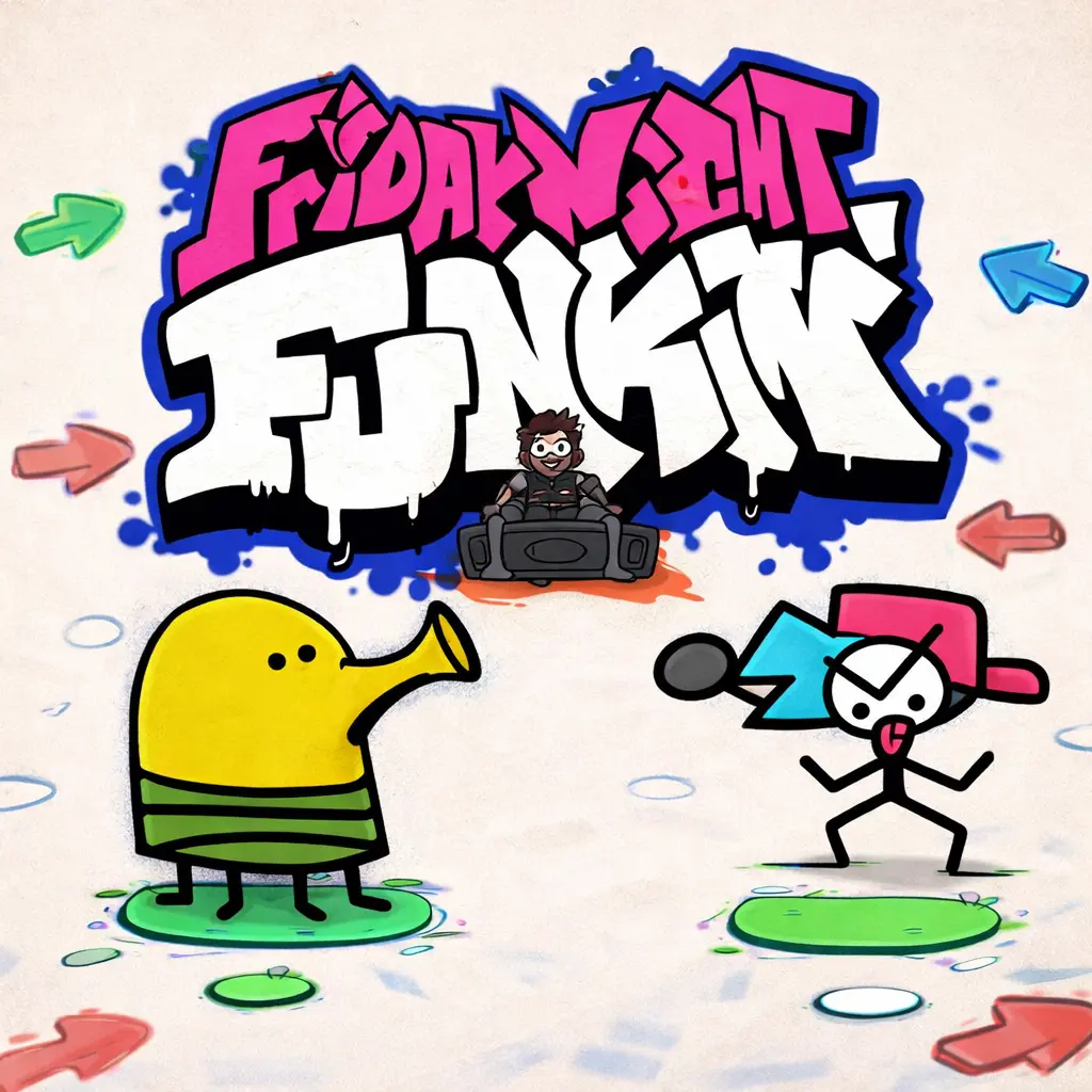 FNF vs Doodle Jump (Spring V2)